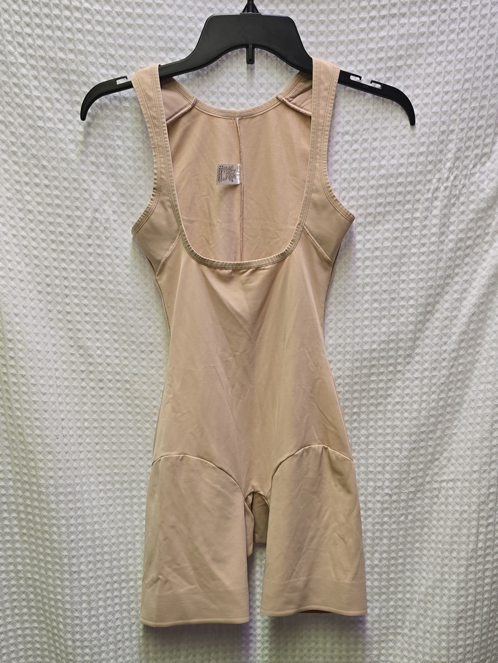 Naomi & Nicole Nude Shapewear Bodysuit With Compression Shorts - Large